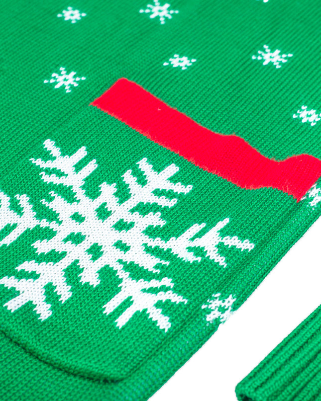 Festive Snowflakes Women's Ugly Christmas Sweater Dress