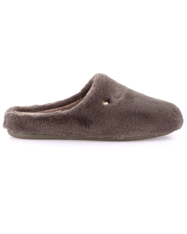 Grünland Women's Faux Fur Slippers - Taupe | Warm Holiday Comfort