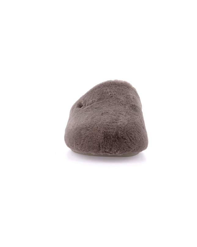 Grünland Women's Faux Fur Slippers - Taupe | Warm Holiday Comfort