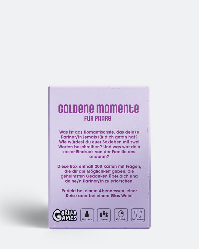 Golden Moments Couples Board Game - Enjoy Quality Time Together