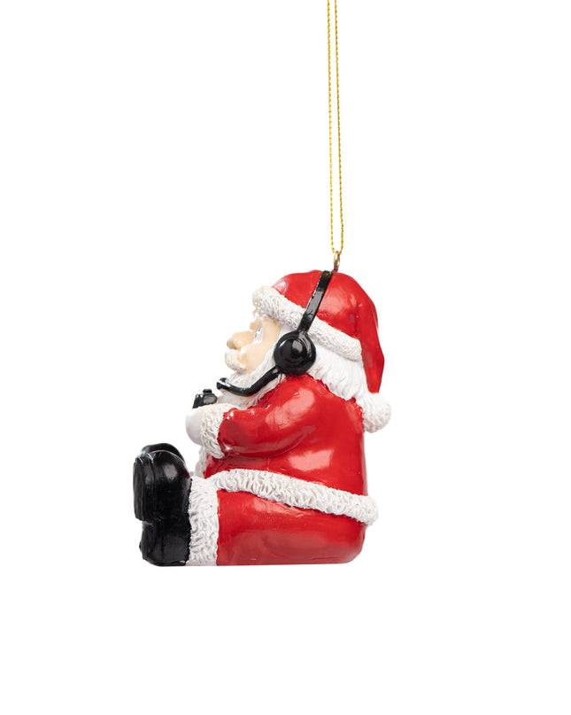 Gamer Santa Christmas Tree Ornament