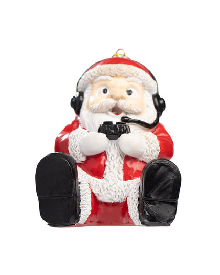 Gamer Santa Christmas Tree Ornament