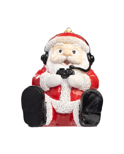 Gamer Santa Christmas Tree Ornament