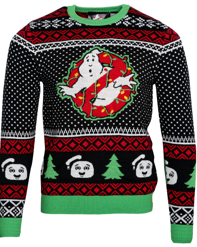Ghostbusters LED Light-Up Ugly Christmas Sweater