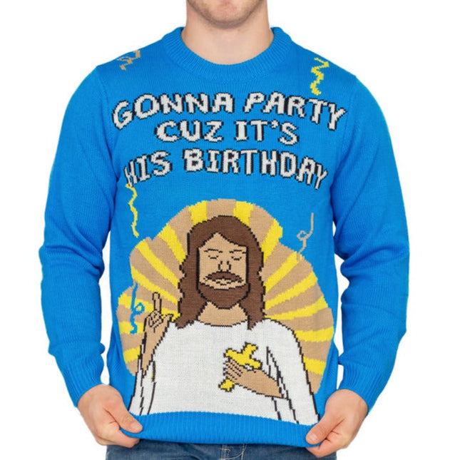 Gonna Party Because It's His Birthday Jesus Ugly Sweater