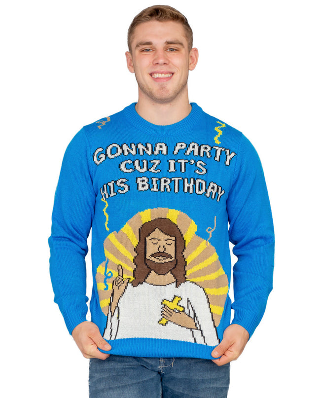 Gonna Party Because It's His Birthday Jesus Ugly Sweater