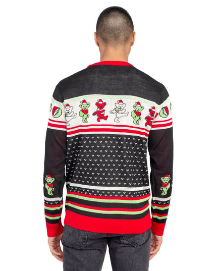 Grateful Dead Dancing Bears Tacky Ugly Christmas Sweater