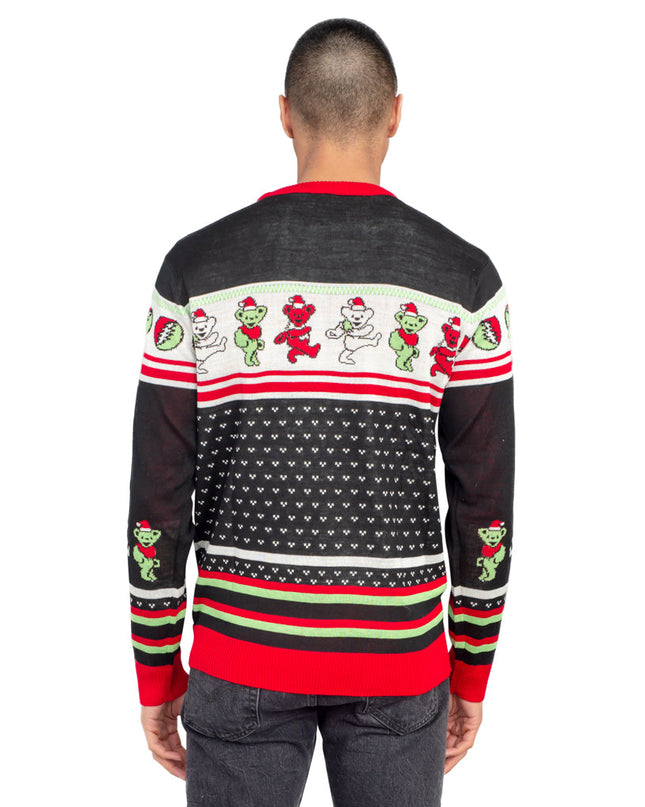 Grateful Dead Dancing Bears Tacky Ugly Christmas Sweater