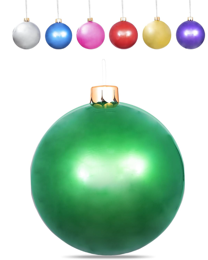 Inflatable Oversized Ornaments for Holiday Decorations