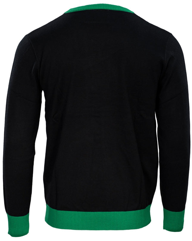 Green Cartoon Monster Middle Finger Unisex Ugly Sweater