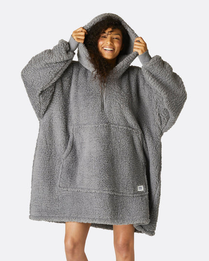 Grey Sherpa HappyHoodie
