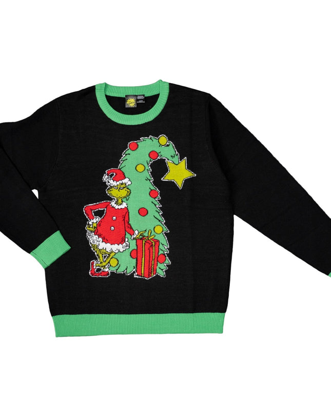 Grinch Christmas Tree Unisex Ugly Christmas Sweater