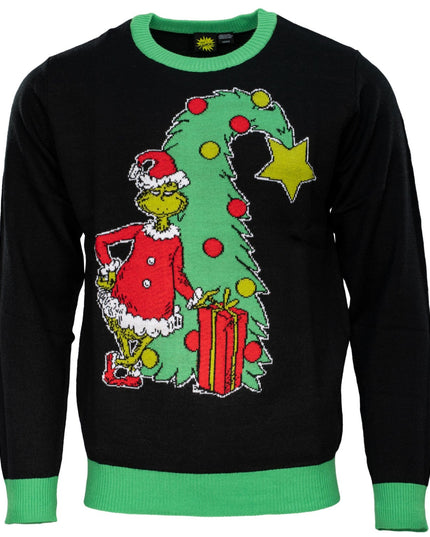 Grinch Christmas Tree Unisex Ugly Christmas Sweater