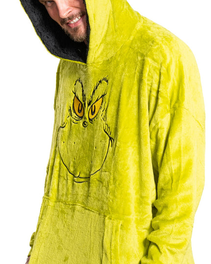 Grinch-kasvo nukkumaponcho