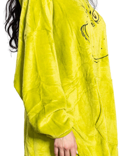 Grinch-kasvo nukkumaponcho
