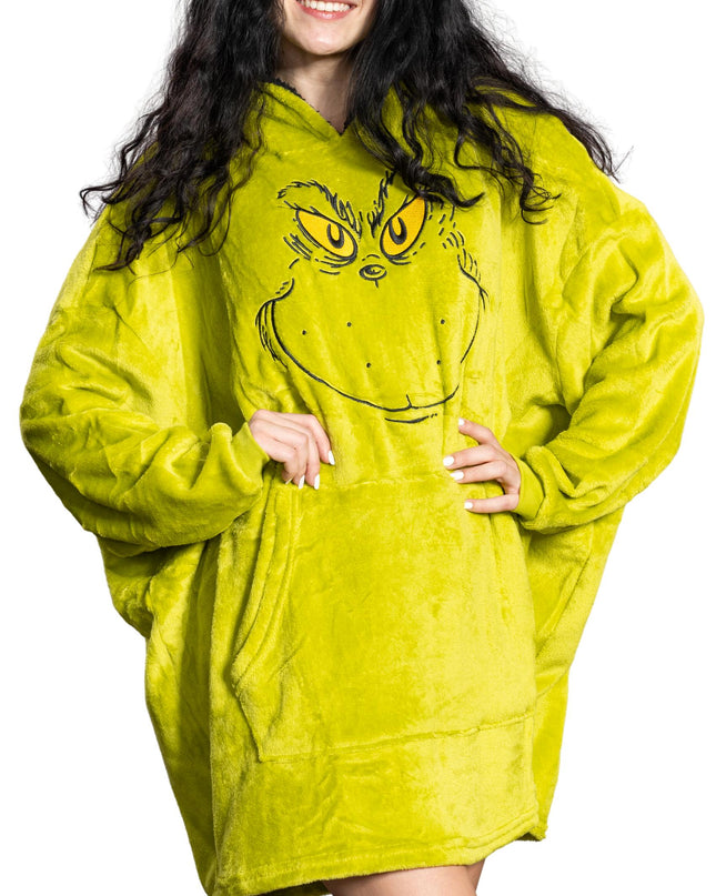Grinch Face Sleep Poncho