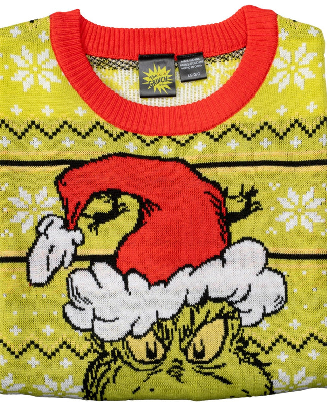 Feeling Grinchy Santa Hat -aikuisten ruma joulupusero