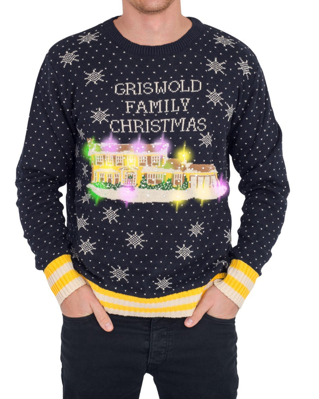 Griswold Family Christmas Ugly Sweater with LED Lights