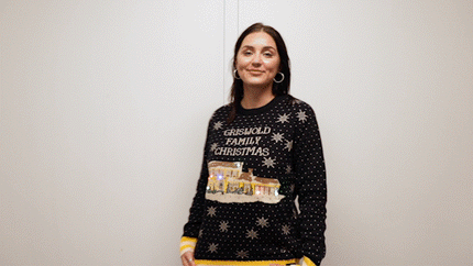 Griswold Family Christmas Ugly Sweater with LED Lights