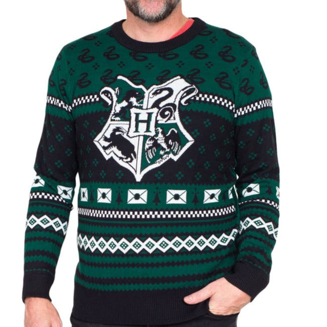 Harry Potter Slytherin Christmas Patterns Ugly Sweater
