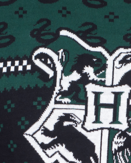 Harry Potter Slytherin Christmas Patterns Ugly Sweater