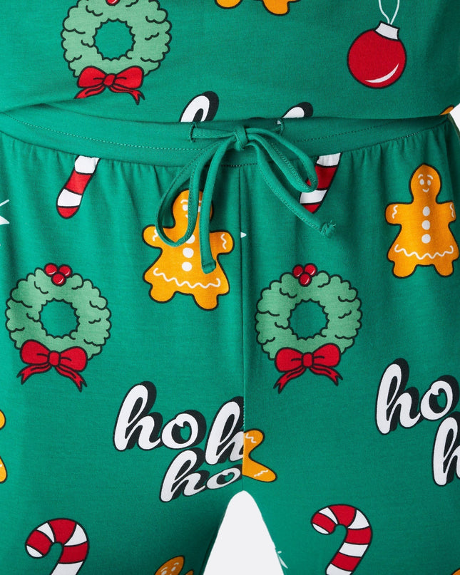 Green Hohoho Christmas Pyjamas Family