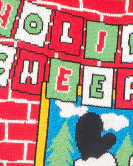 Holiday Cheers! Santa with Beer Holder Ugly Christmas Sweater