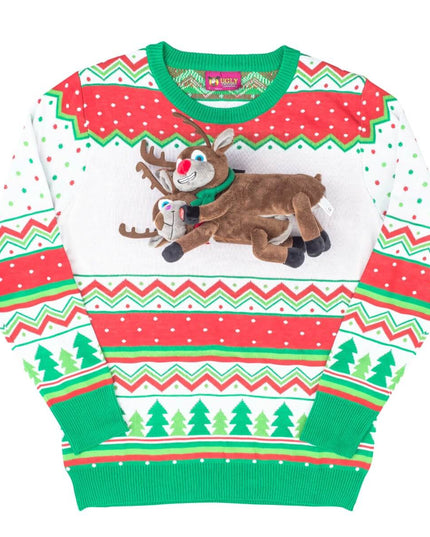 Humping Reindeer 3D Animated Ugly Christmas Sweater