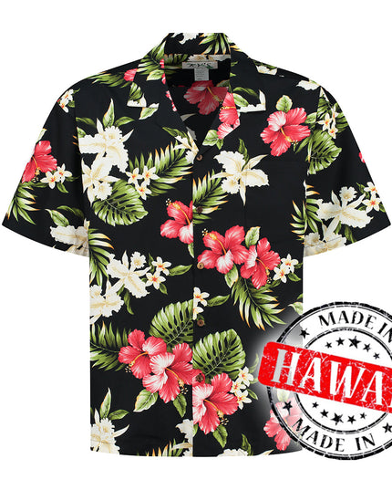Tropical Flowers Hawaiian Shirt for Men