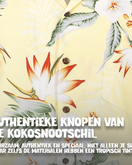 Hibiscus Yellow Hawaiian Shirt for Men