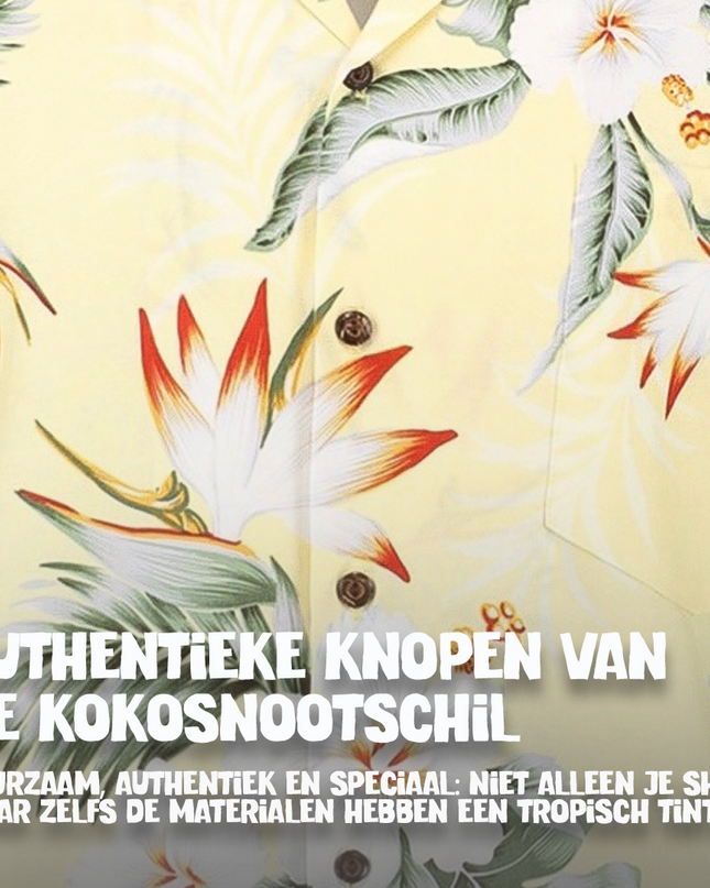 Hibiskuskeltainen Havaijinpaita miehille