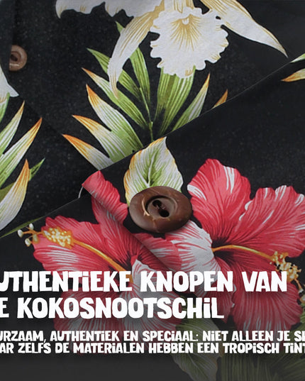 Tropical Flowers Hawaiian Shirt for Men