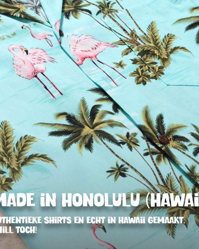 Havaijinpaita flamingoilla