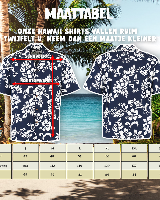 Sininen kukkainen havaijipaita