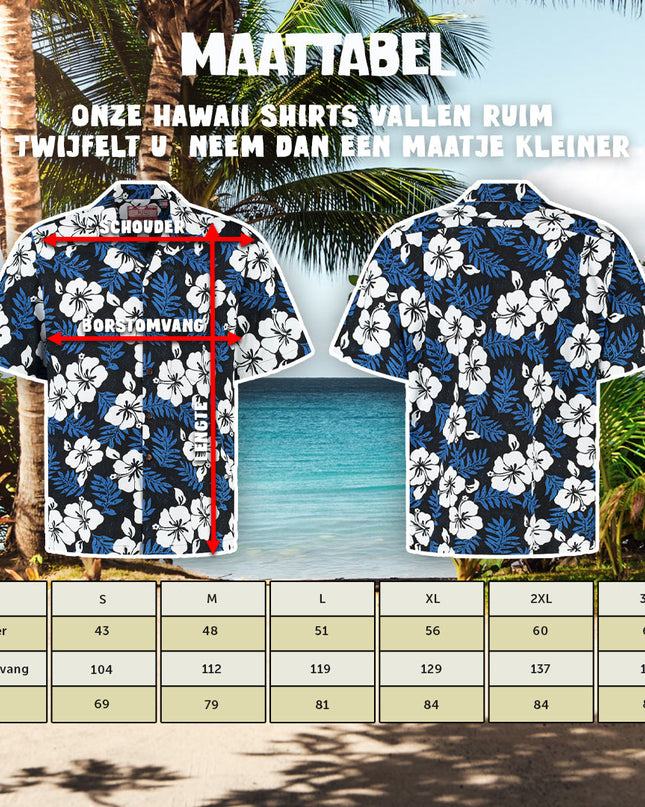 Suloiset Siniset Kukat Havaijipaita