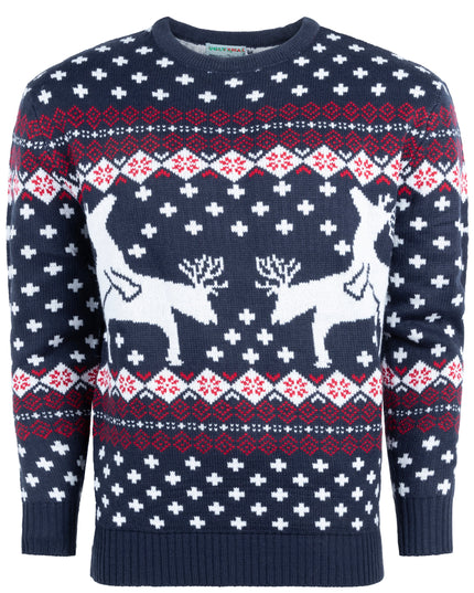 Christmas Sweater Marius for Women with Playing Reindeer Design