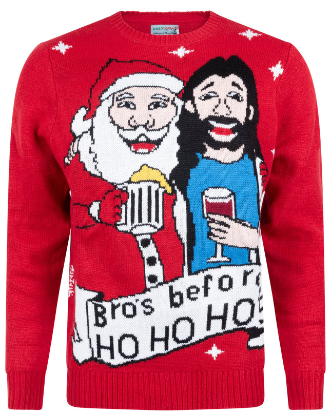 Bro's Before Ho Ho Ho Christmas Sweater