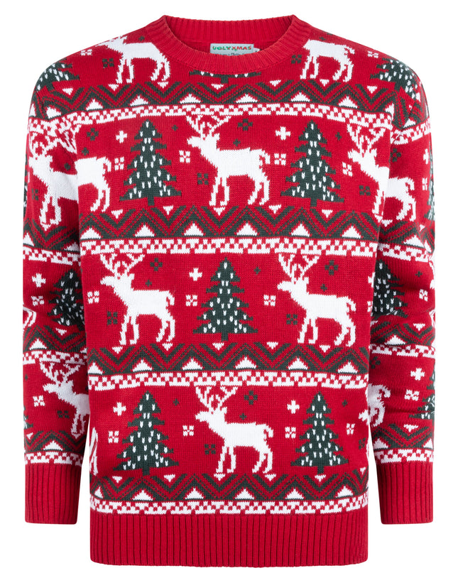 Christmas Sweater Marius for Women in Festive Red