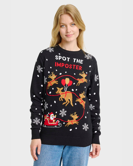 Imposter Christmas Sweater for Women - Cozy Holiday Style