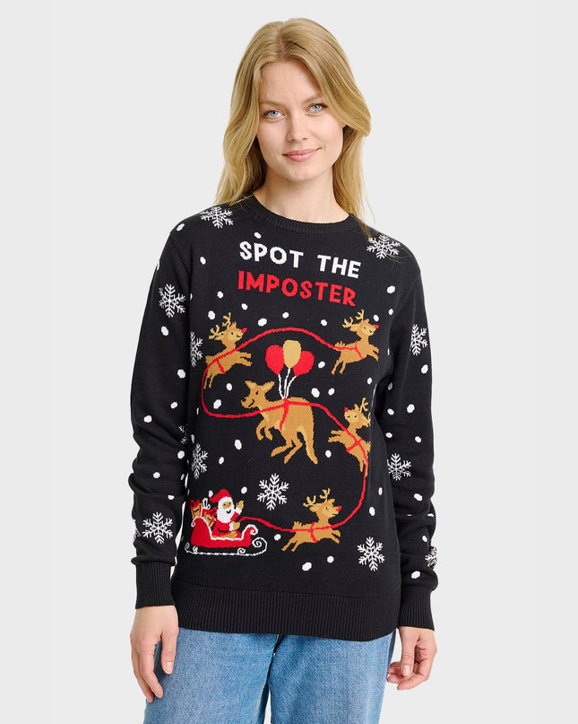 Imposter Christmas Sweater for Women - Cozy Holiday Style