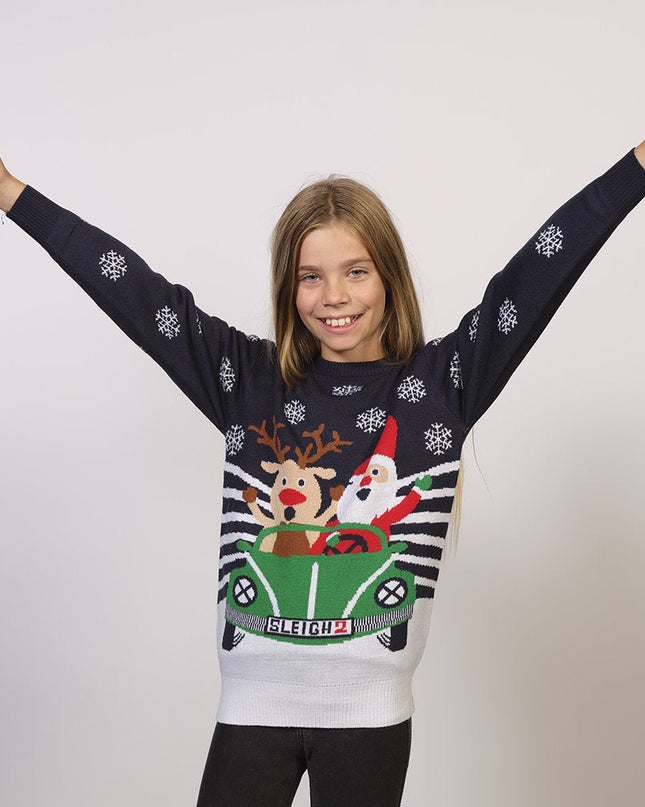 On the Way to Christmas Sweater - Kids' Holiday Apparel