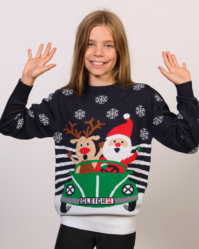 Roadtrip Christmas Sweater for Kids