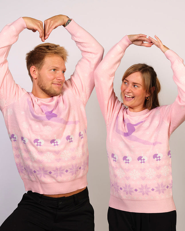 Pink Christmas Sweater - Family Style