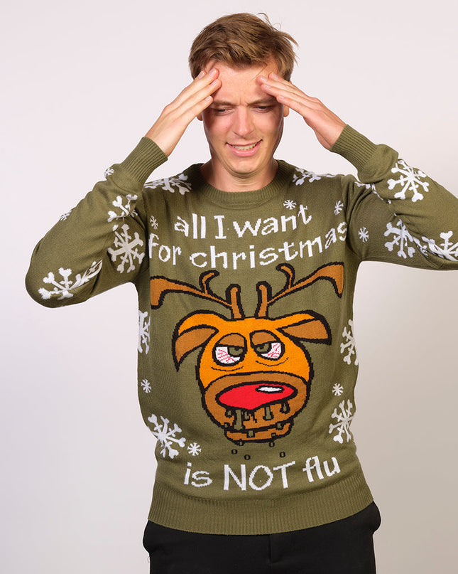 "Not Flu" Christmas Sweater - Unisex