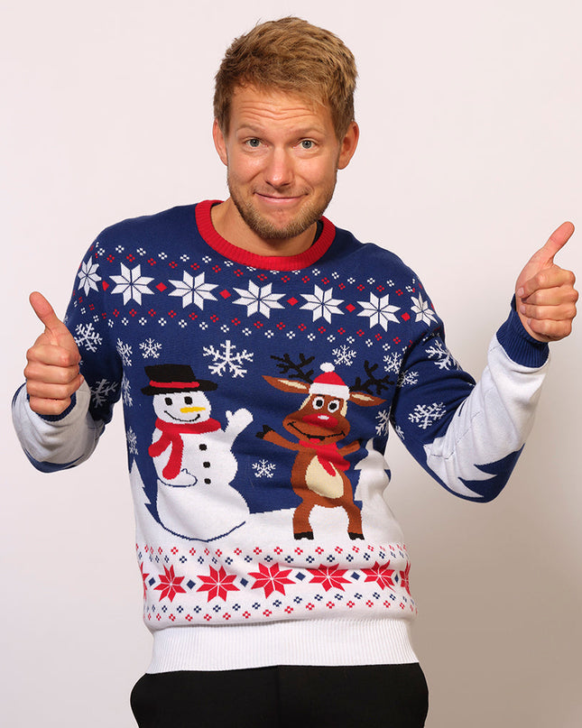 Friends Christmas Sweater - Women's Holiday Fashion