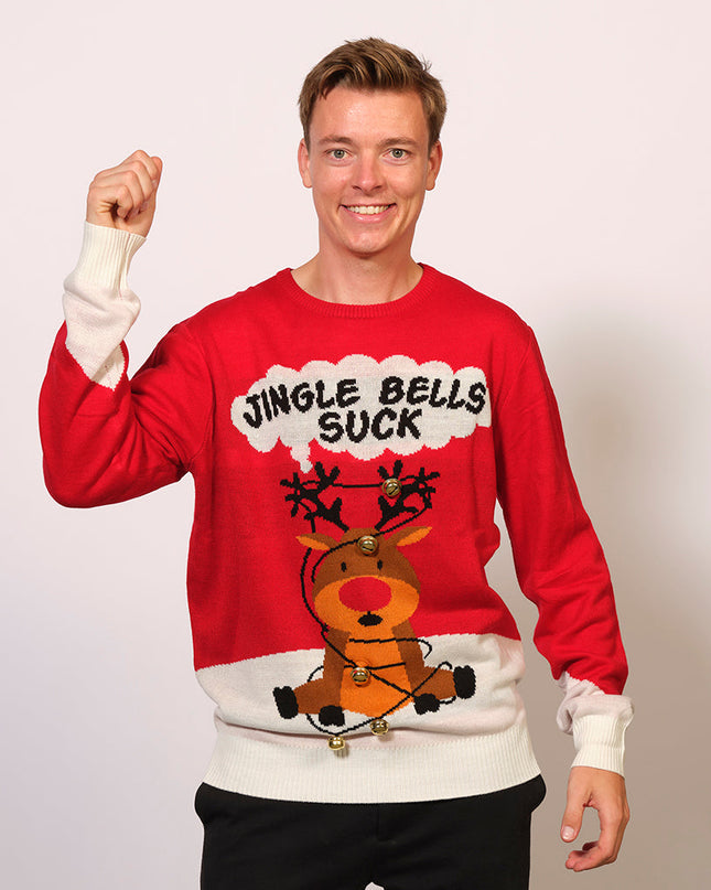 Jingle Bells Suck Christmas Sweater - Unisex Holiday Fun
