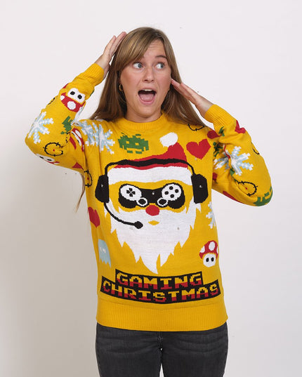 Gamer Christmas Sweater for Women - Bright and Fun