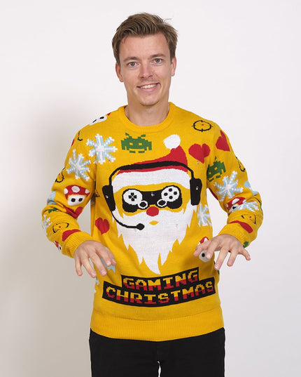 Gamer Christmas Sweater for Men - Bright and Festive
