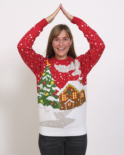 LED House Christmas Sweater - Unisex