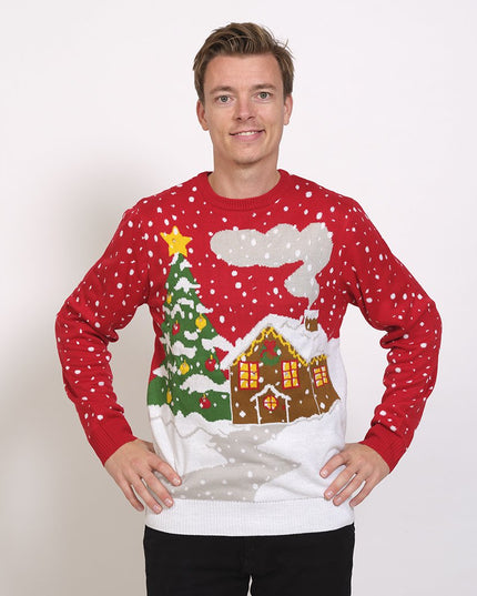 LED House Christmas Sweater - Unisex